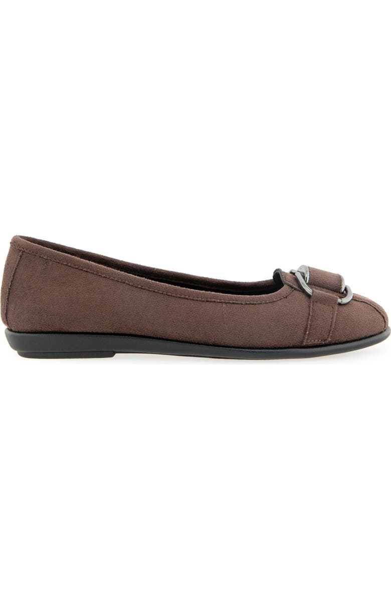 Aerosoles Bentley Ballet Flat, Alternate, color, Java Faux Suede