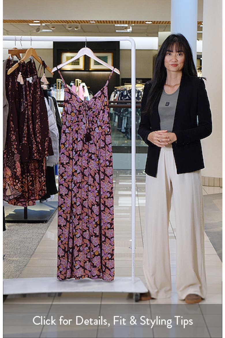 Floral Peplum Maxi Dress video