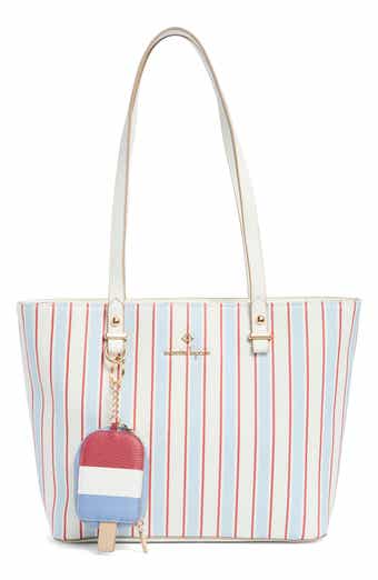 Faux Leather Tote with Removable Pouch