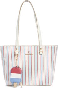 Nanette Lepore Faux Leather Tote with Removable Pouch