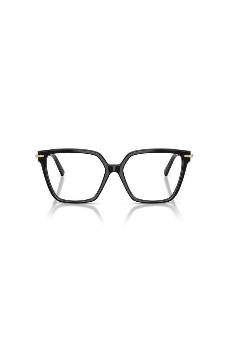55mm Square optical glasses, Alternate, color, Black