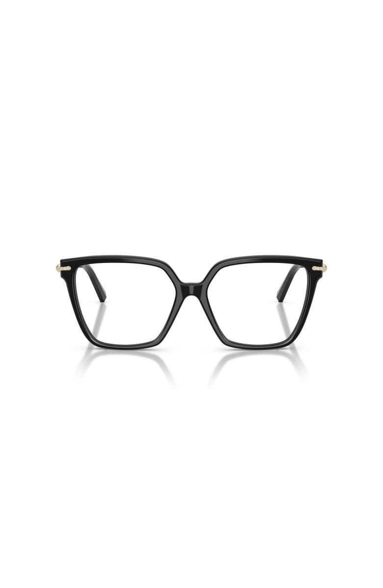 Tiffany & Co. 55mm Square optical glasses, Alternate, color, Black