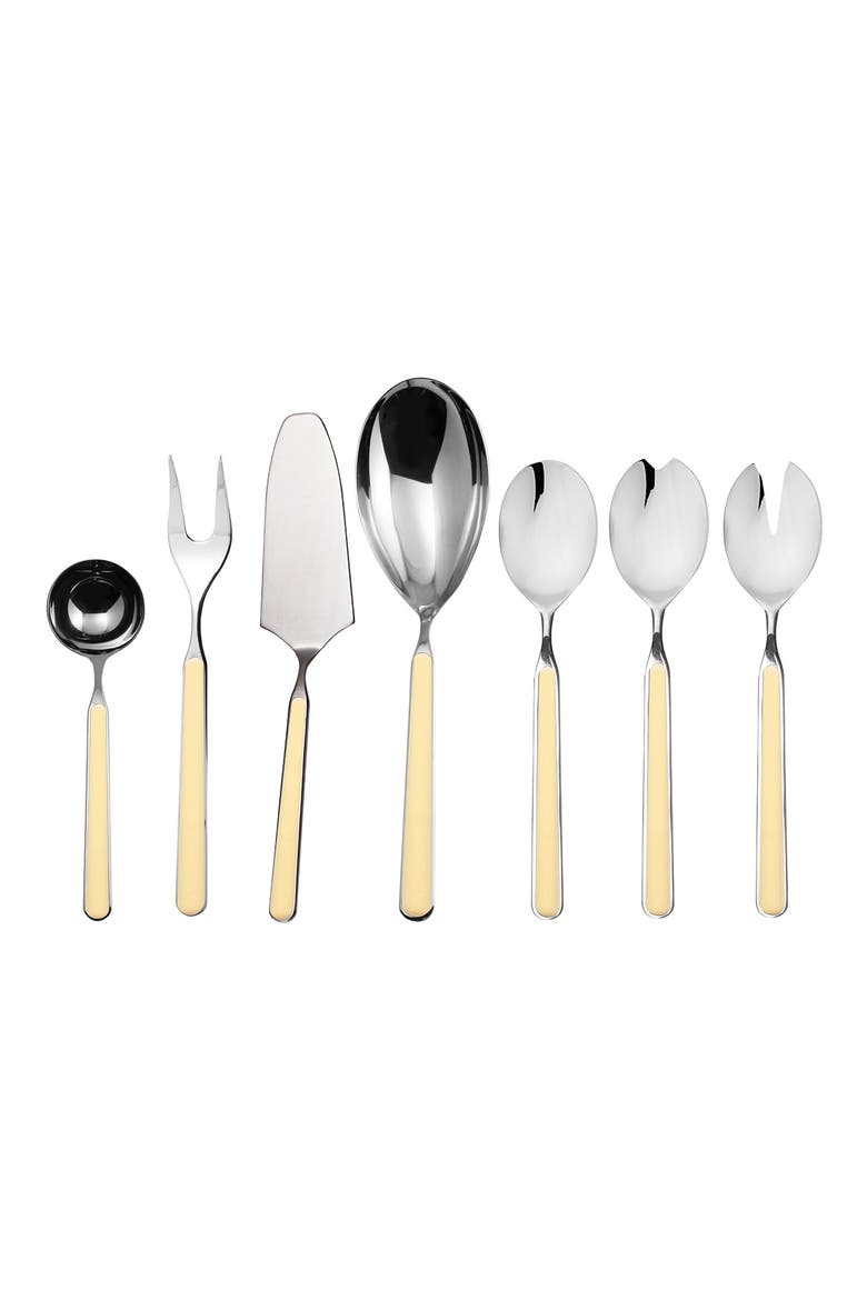 Fantasia 7-Piece Place Serving Set, Main, color, VANILLA