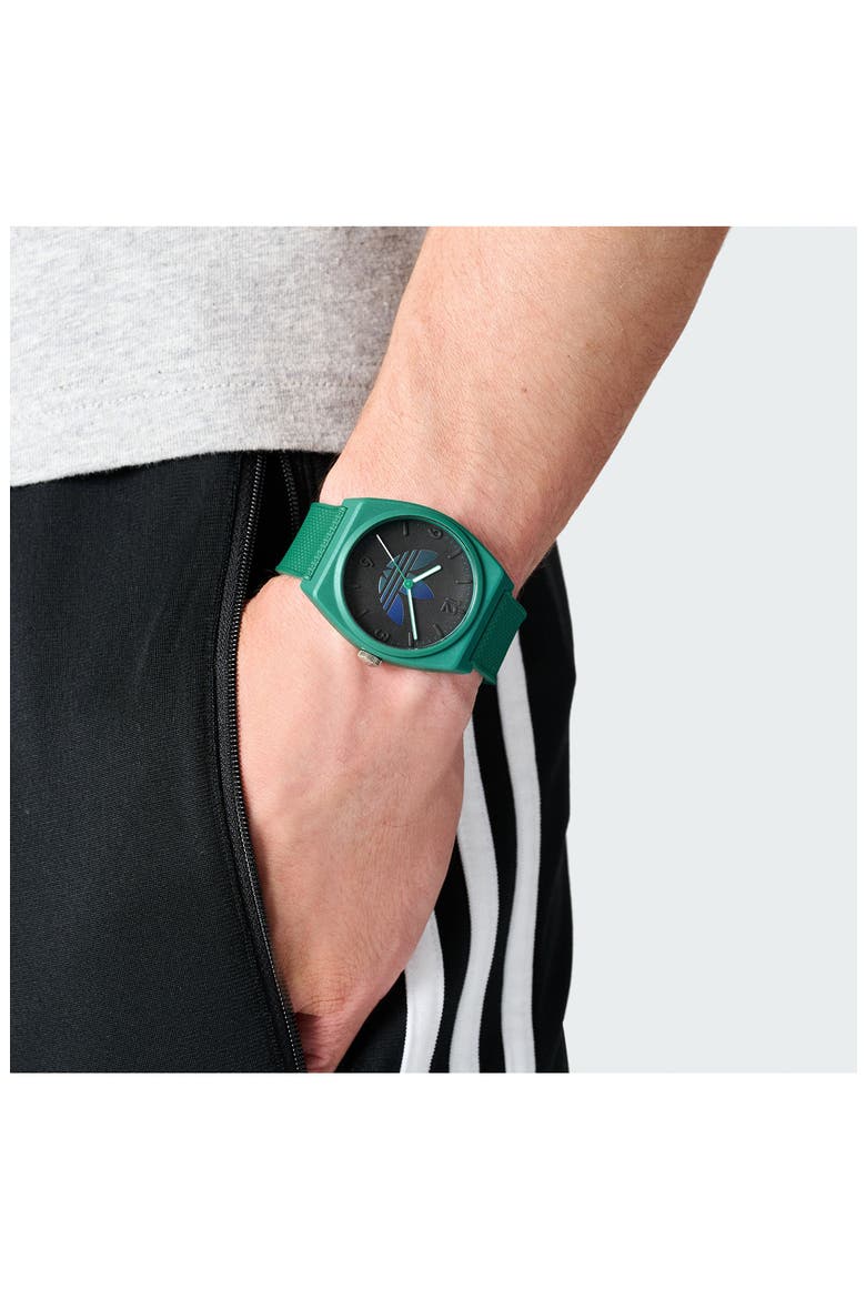 Project Two Resin Strap Watch, 38mm, Alternate, color, GREEN