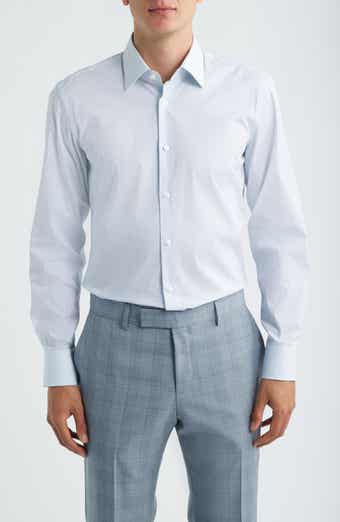 Hank Kent Slim Fit Stretch Cotton Dress Shirt
