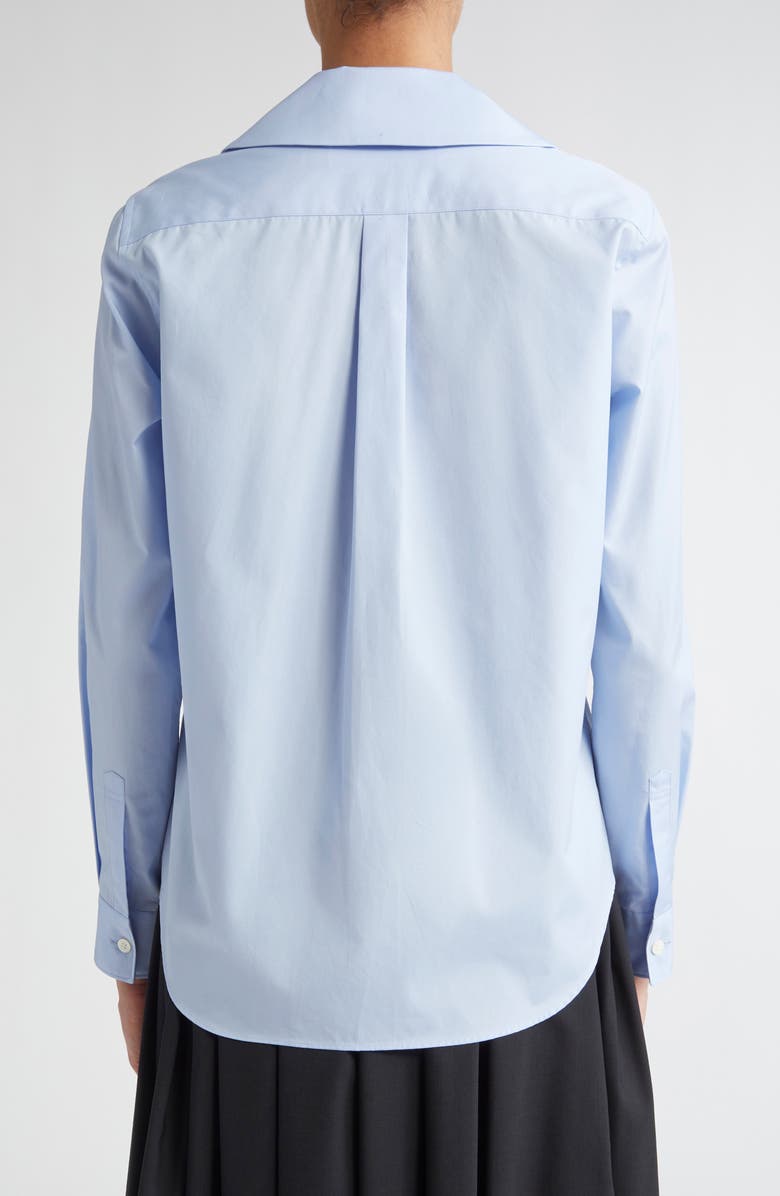 Comme des Garçons Girl Cotton Broadcloth Button-Up Shirt, Alternate, color, 
