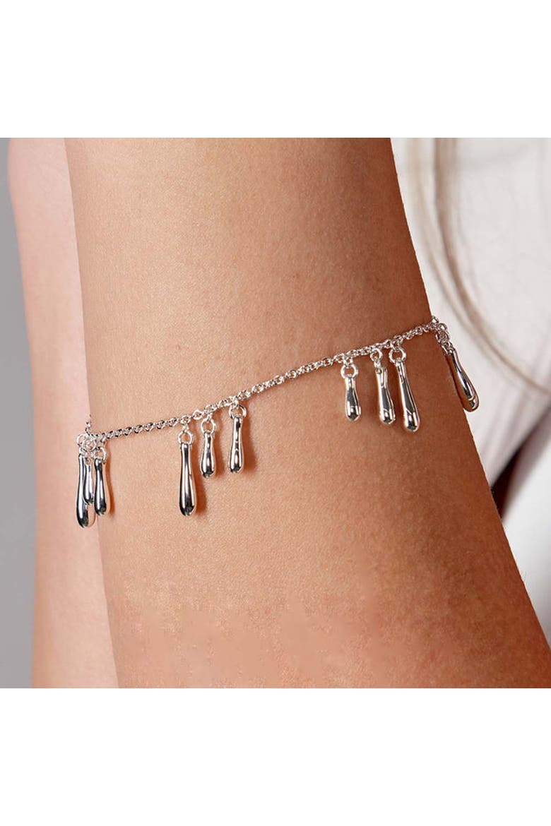 Cluster Bracelet, Alternate, color, Sterling Silver