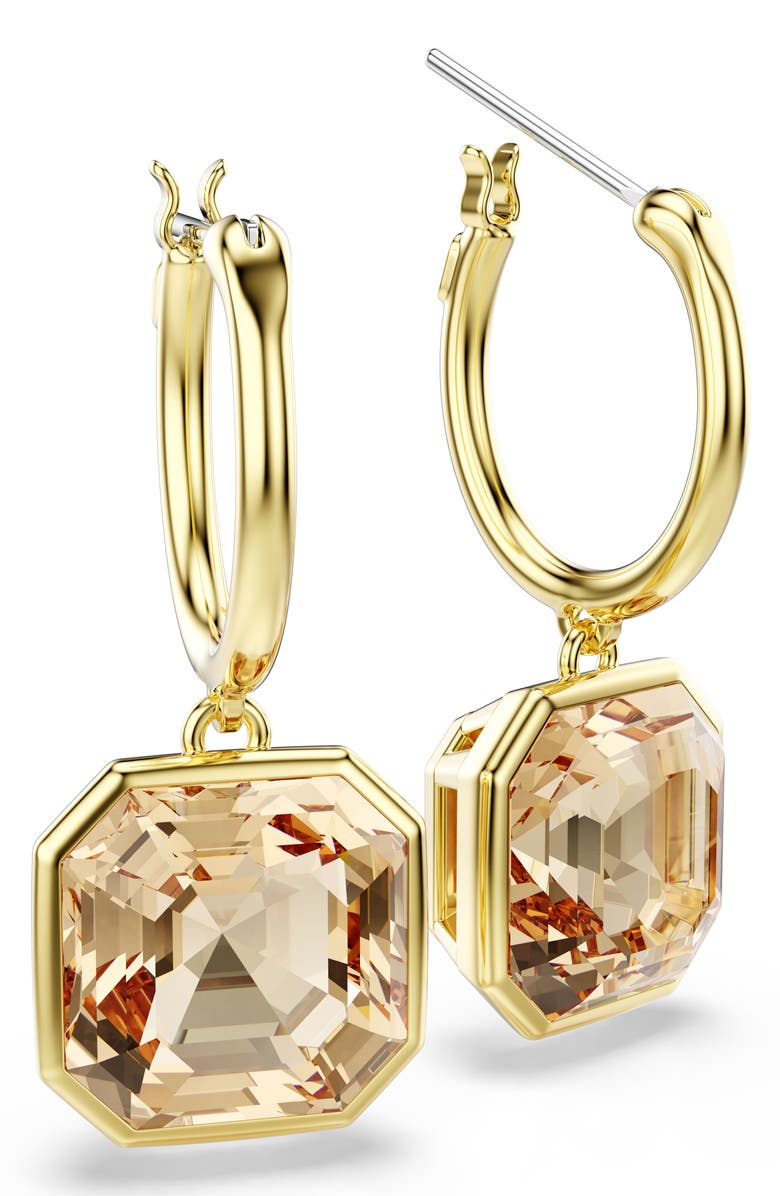 Swarovski Millenia Drop Earrings, Alternate, color, Gold