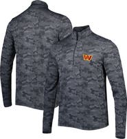 ANTIGUA Men's Antigua Black Washington Commanders Brigade Quarter-Zip Sweatshirt
