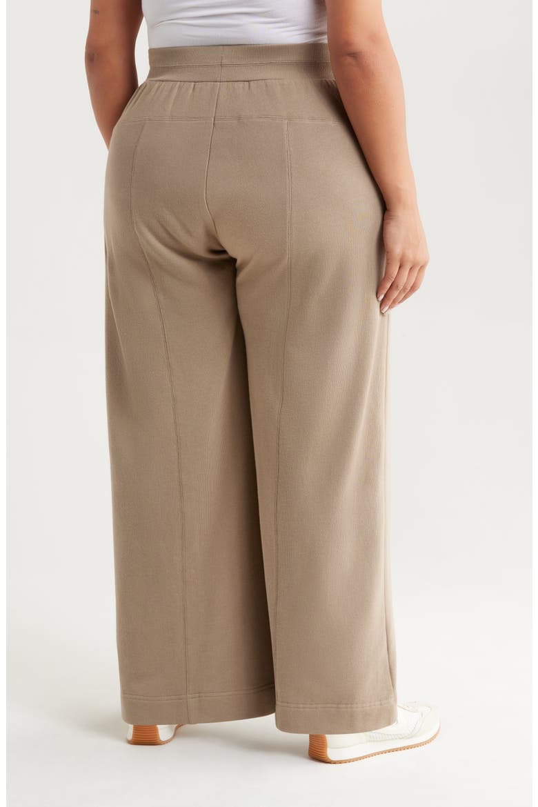 Skyrise Pintuck Palazzo Pants, Alternate, color, POND GREEN
