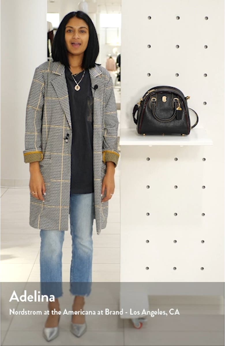 Marleigh Goatskin Leather Dome Satchel, sales video thumbnail