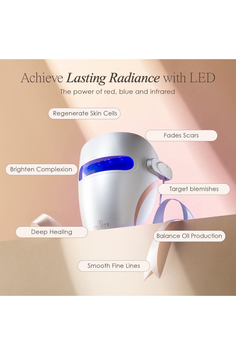 Lumamask Pro LED Light Therapy Face Mask, Alternate, color, White