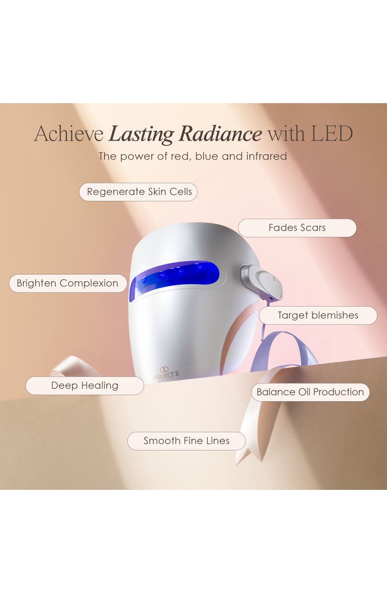 Project E Beauty Lumamask Pro LED Light Therapy Face Mask, Alternate, color, White