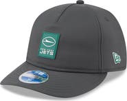 New Era Men's New Era Charcoal New York Jets 2025 Sideline Cold Weather Retro Crown 59FIFTY Fitted Hat