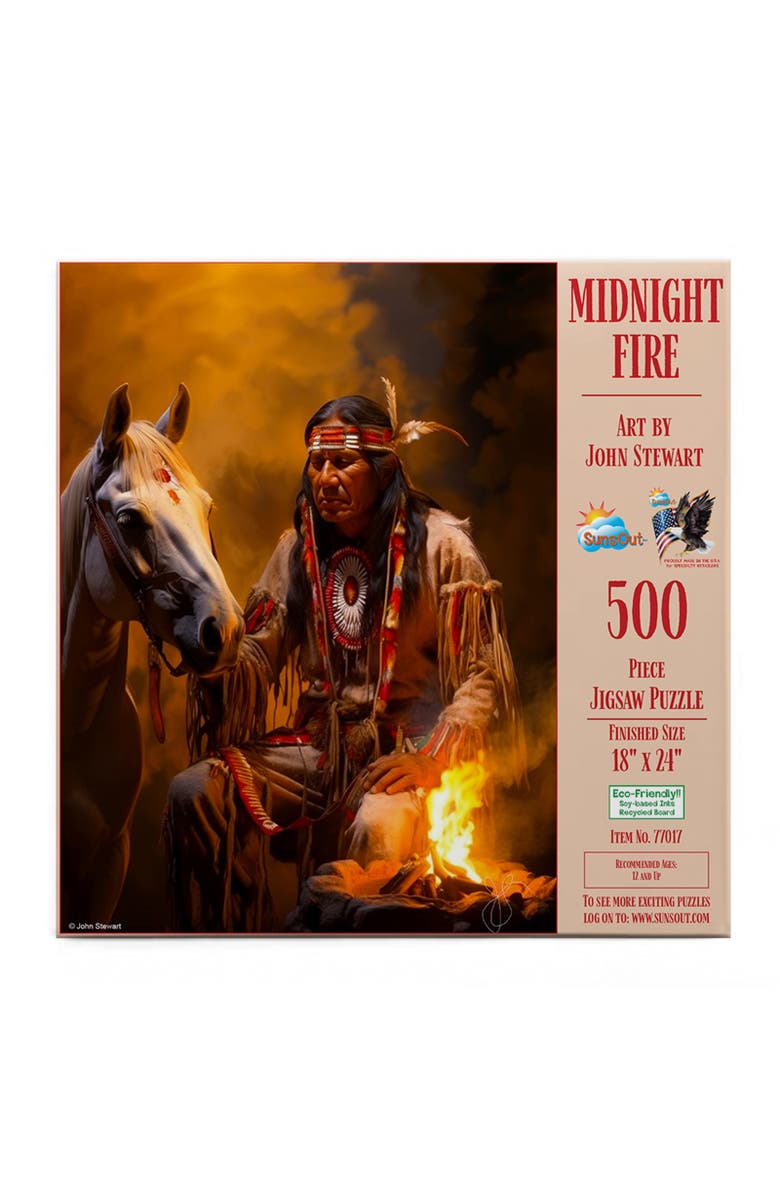 Sunsout Midnight Fire 500 piece Jigsaw Puzzle for Adults, Alternate, color, Multicolor