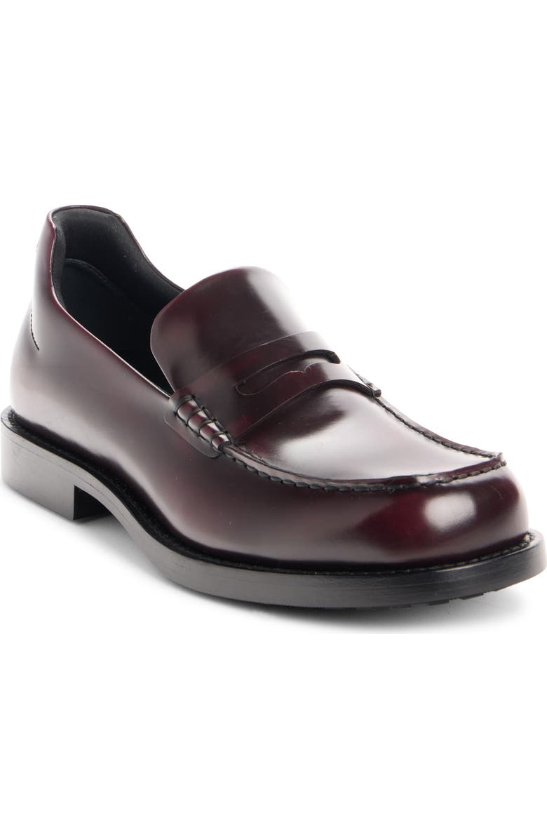 Balenciaga B Logo Comfy Loafer, Main, color, Burgundy Lacquer