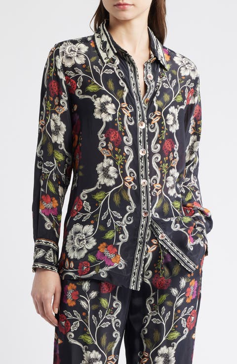Roccoco Floral Button-Up Shirt