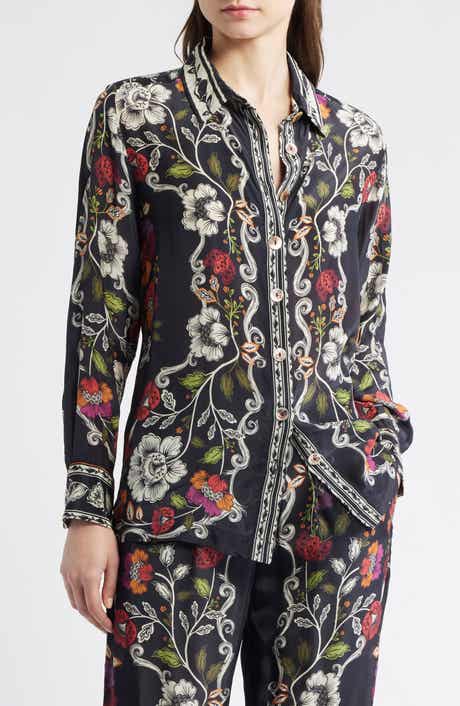 FARM Rio Roccoco Floral Button-Up Shirt