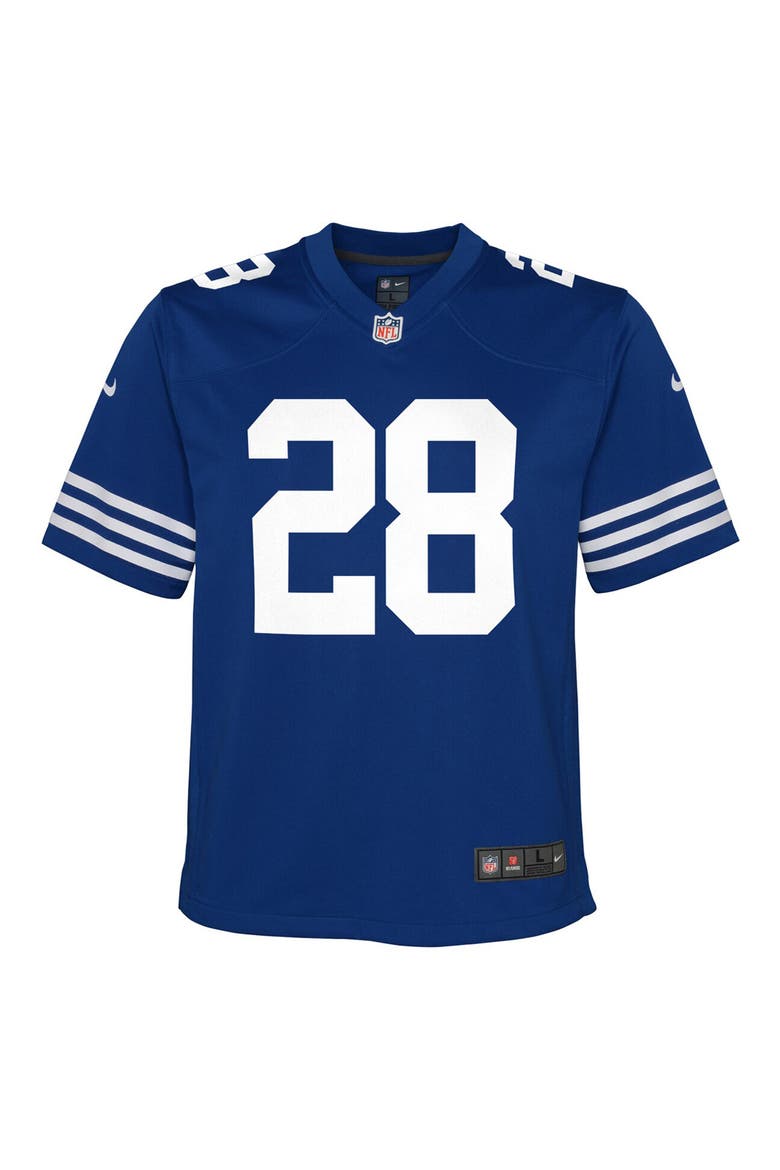 Youth Nike Jonathan Taylor Royal Indianapolis Colts Alternate Game Jersey, Main, color, ROYAL