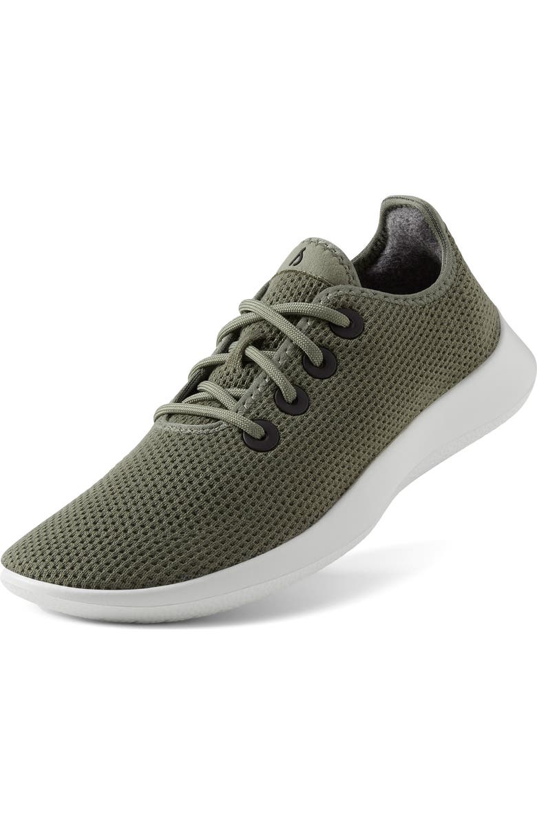 Allbirds Tree Runner Sneaker, Main, color, Rugged Green/ Blizzard