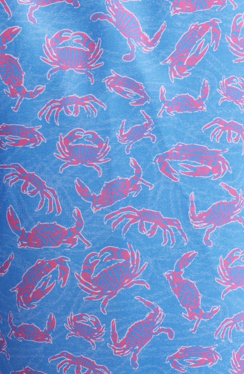 Peter Millar Crab Walk Swim Trunks, Alternate, color, Blue Sea