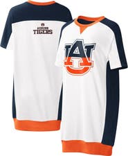G-III 4HER BY CARL BANKS Women's G-III 4Her by Carl Banks White Auburn Tigers Home Run T-Shirt Dress