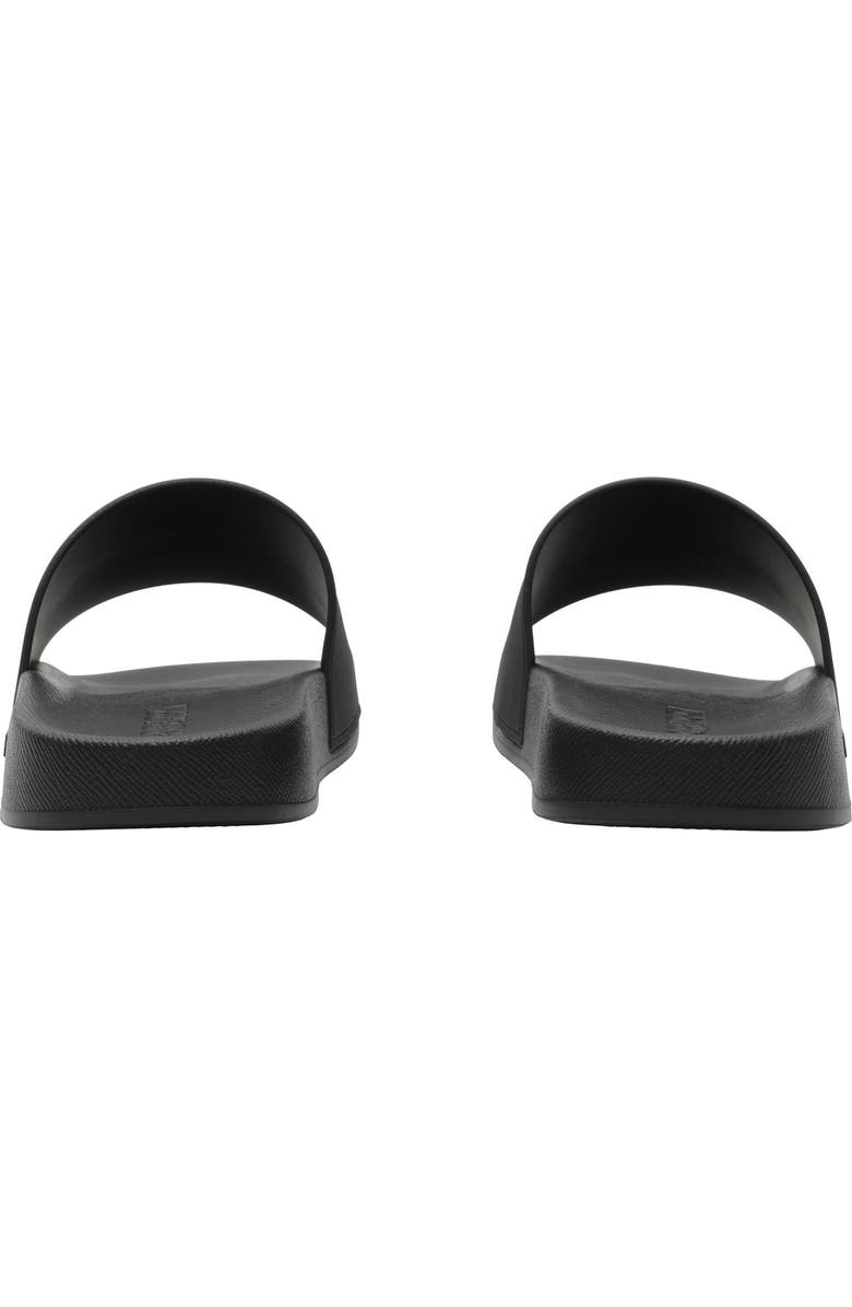 Burberry Furley Slide Sandal, Alternate, color, Black/ White