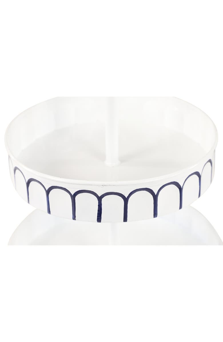 SONOMA SAGE HOME White Metal Farmhouse Tiered Server, Alternate, color, 