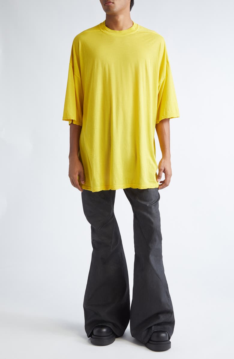 Rick Owens DRKSHDW Tommy Oversize T-Shirt, Alternate, color, Lemon