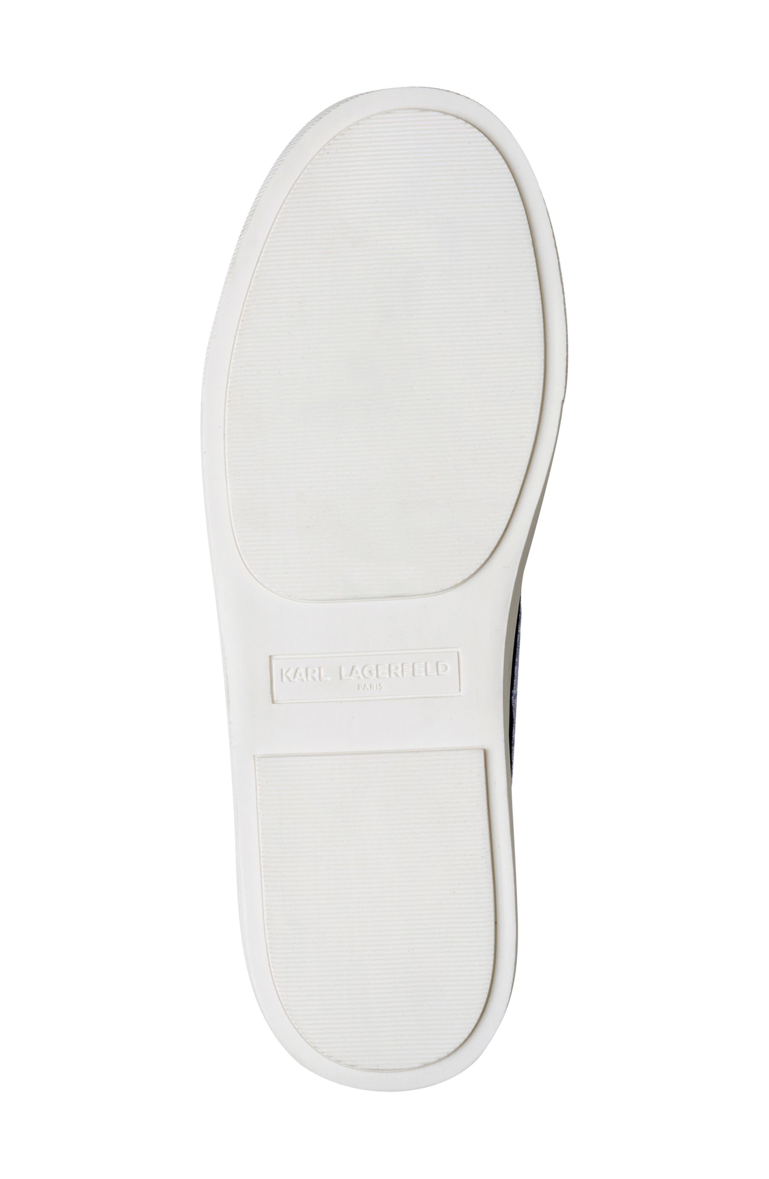 KARL LAGERFELD PARIS Cate Ikonic Sneaker, Alternate, color, Dark Navy/ Black