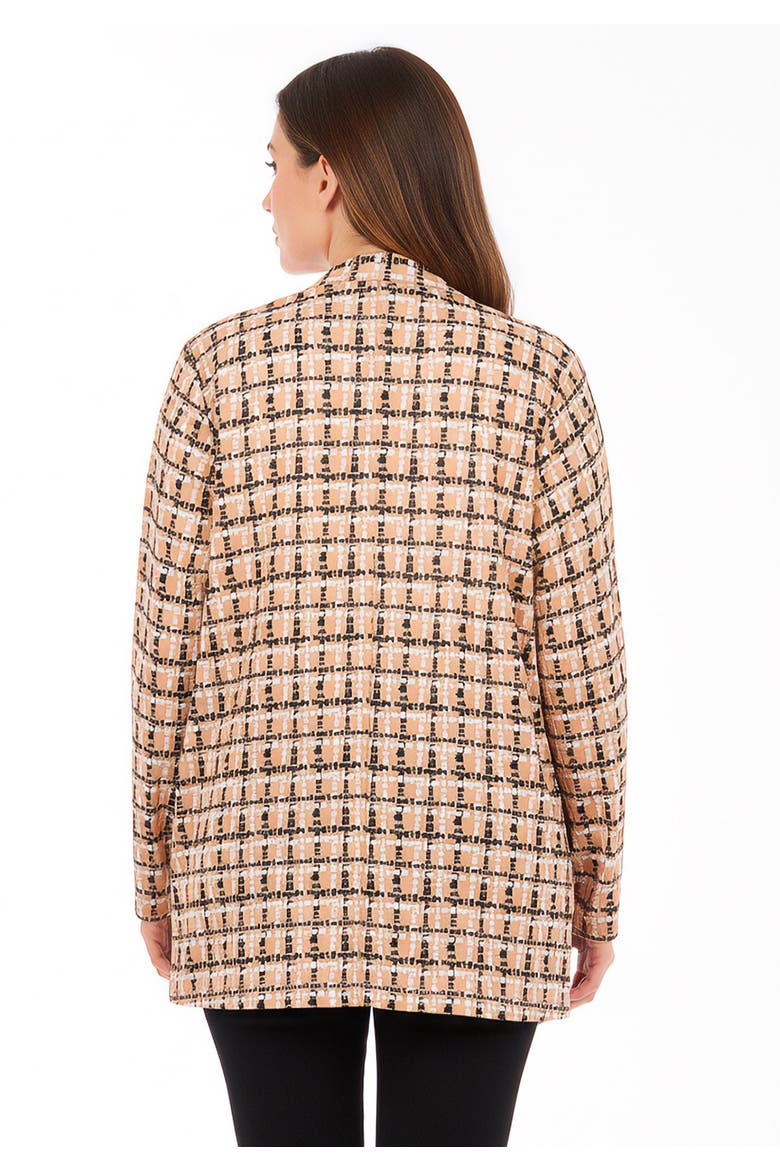 Stretch Knit Open Front Knit Topper, Alternate, color, CAMEL MIXED ANIMAL