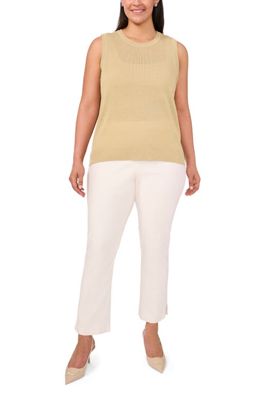 Halogenr Halogen(r) Crewneck Sleeveless Sweater In Soft Sage
