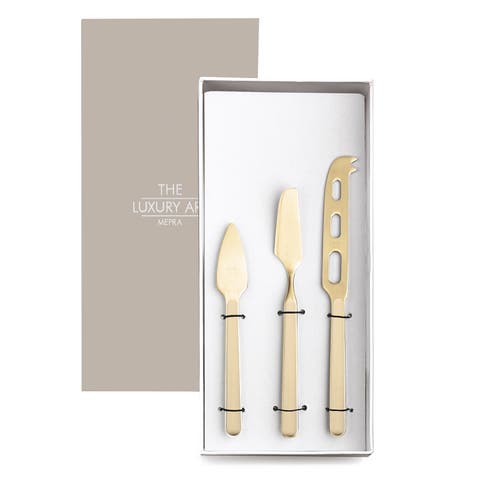 Fantasia Ice Gold Cheese Knives - 3 Pieces