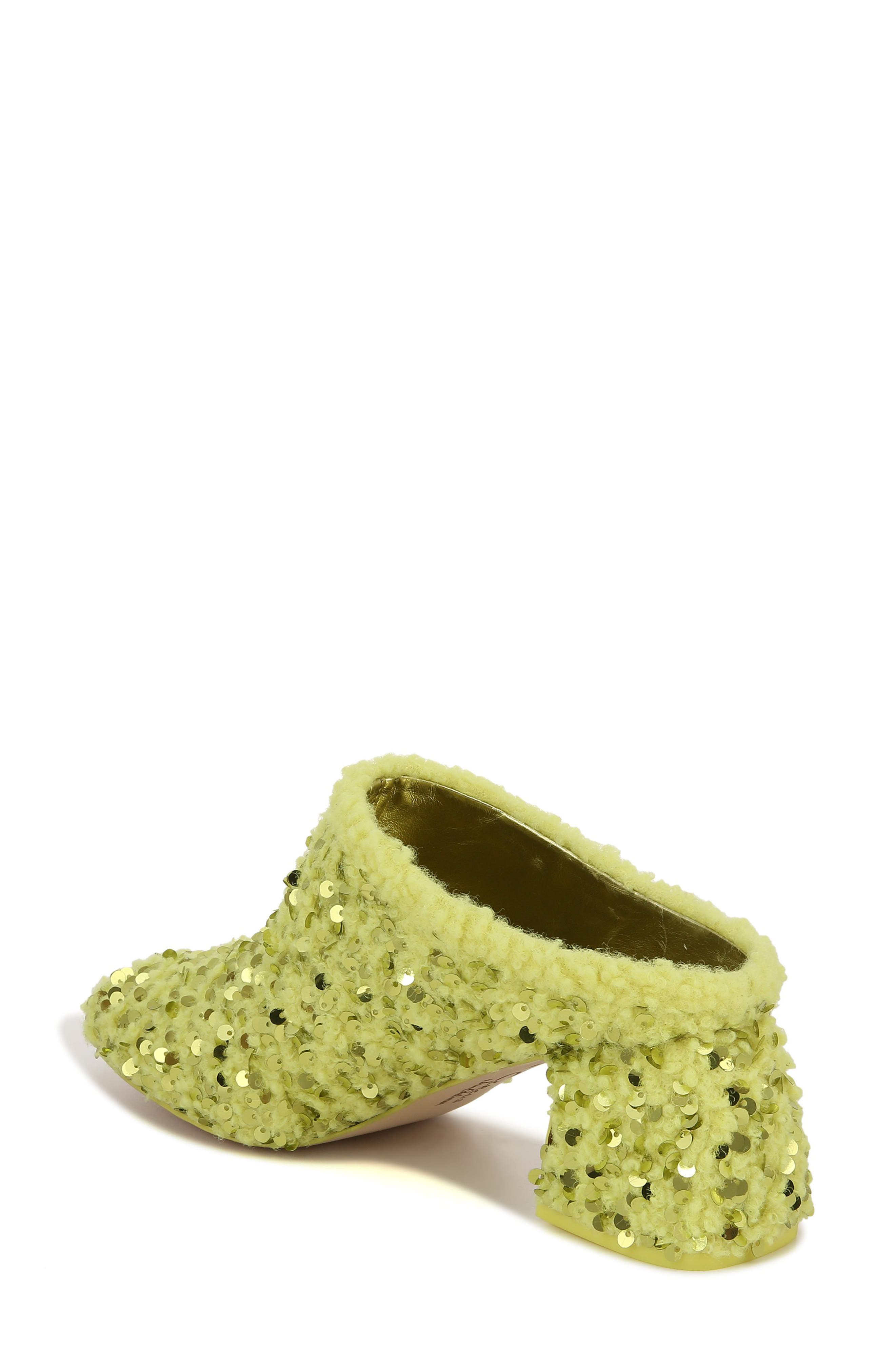 Circus NY by Sam Edelman Orin Sequin Mule, Alternate, color, Acid Lime