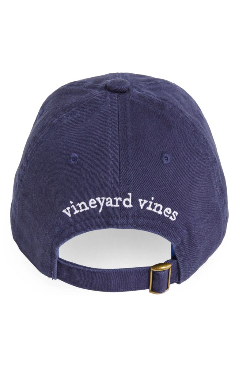 vineyard vines Kids' Embroidered Whale Cotton Baseball Cap, Alternate, color, Vineyard Navy