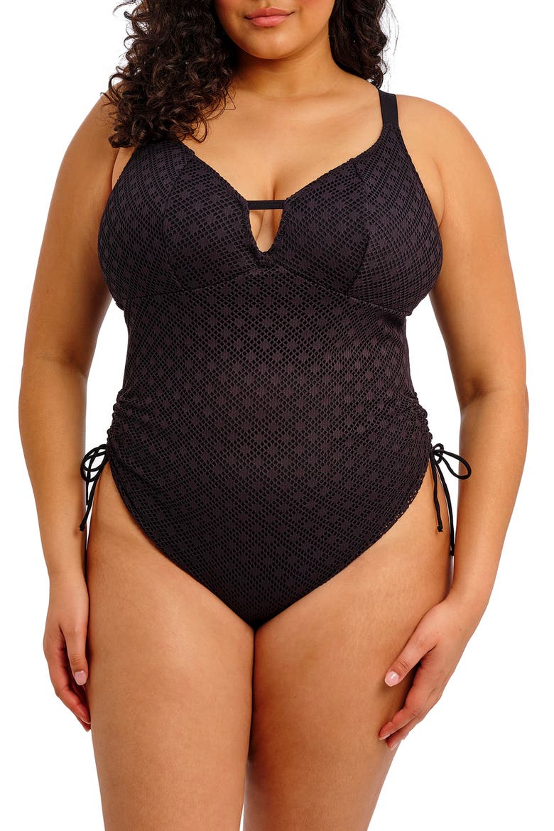 Bazaruto One-Piece Swimsuit, Main, color, BLACK