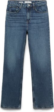 MANGO Matilda Mid Rise Straight Leg Jeans