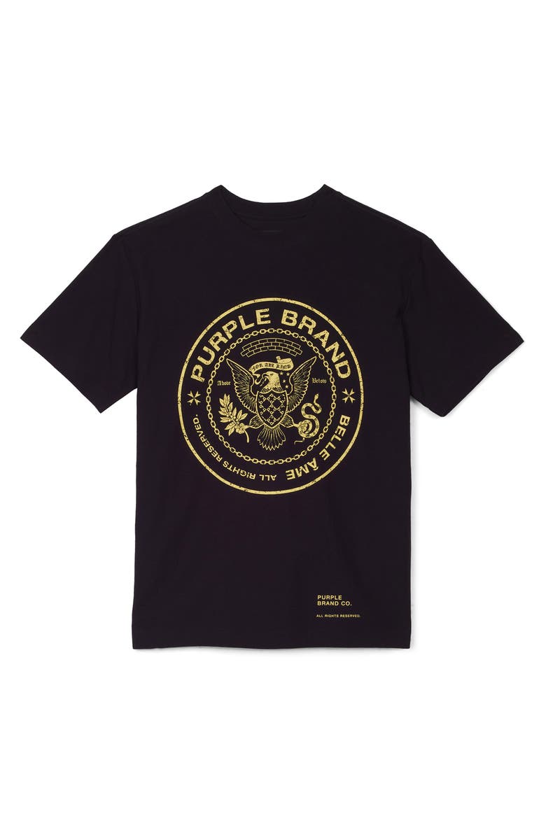 PURPLE BRAND Men's Medallion Logo Graphic Tee, Alternate, color,