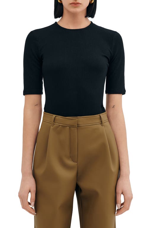 Two Lines By Marcella Seneca Knit Top In Black