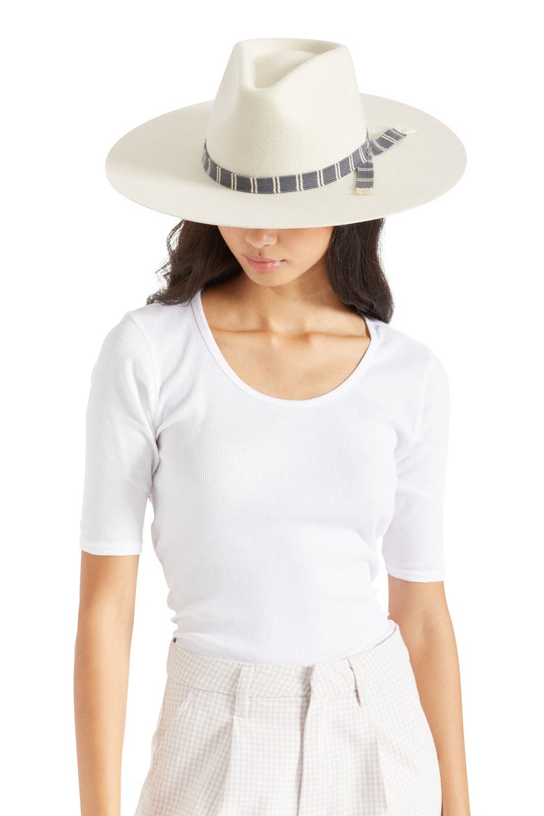 Leigh Wool Felt Fedora, Alternate, color, DOVE