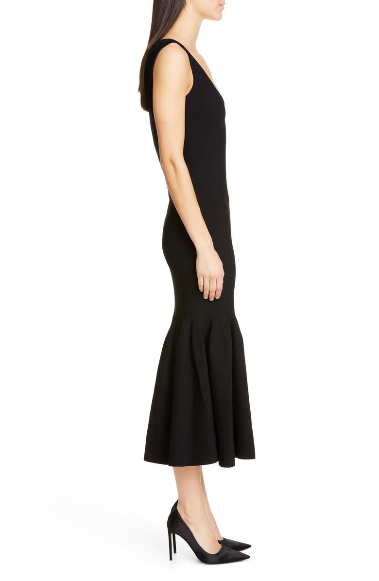 Stella McCartney Flounce Hem Midi Dress, Alternate, color, 