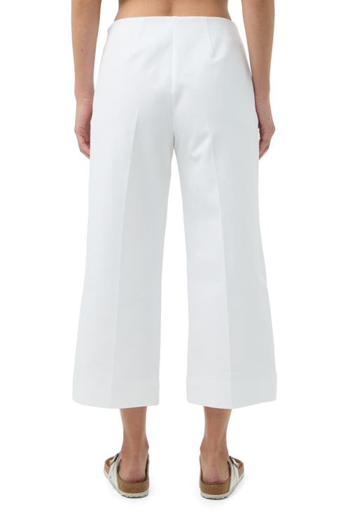 Shop Trina Turk Fortunate Wide Leg Cropped Pant In White