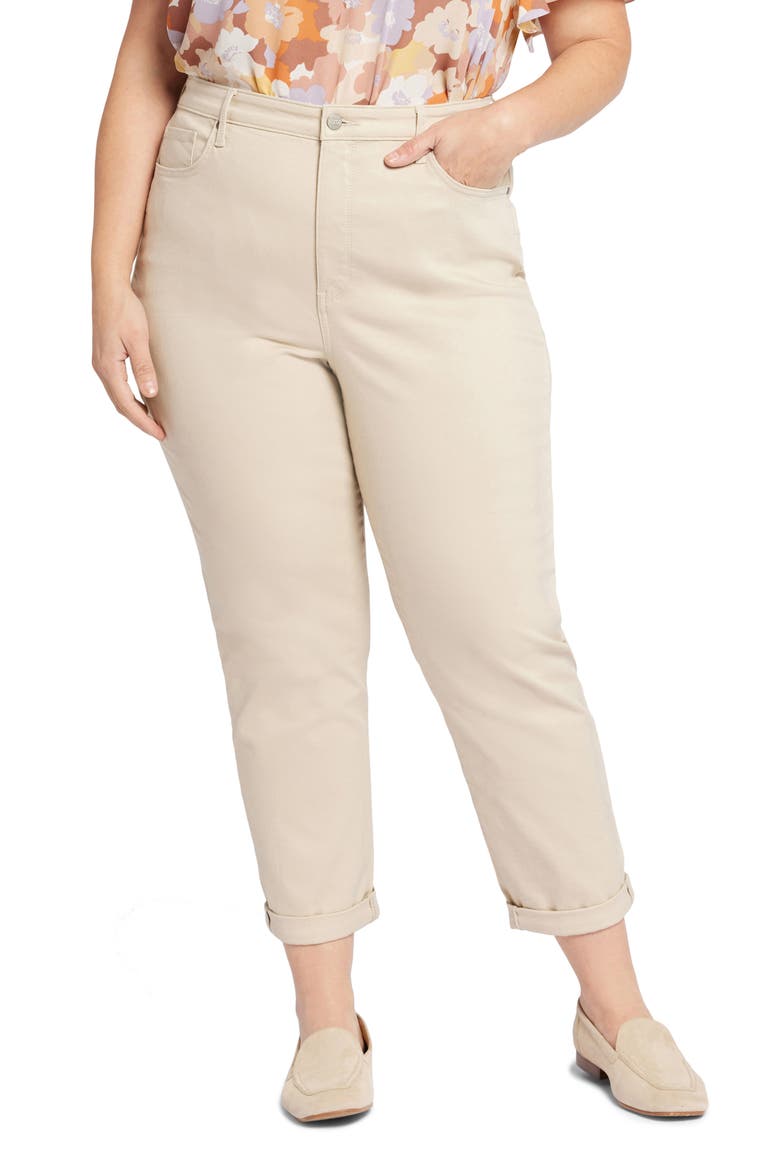 Margot High Waist Girlfriend Jeans, Main, color, FEATHER