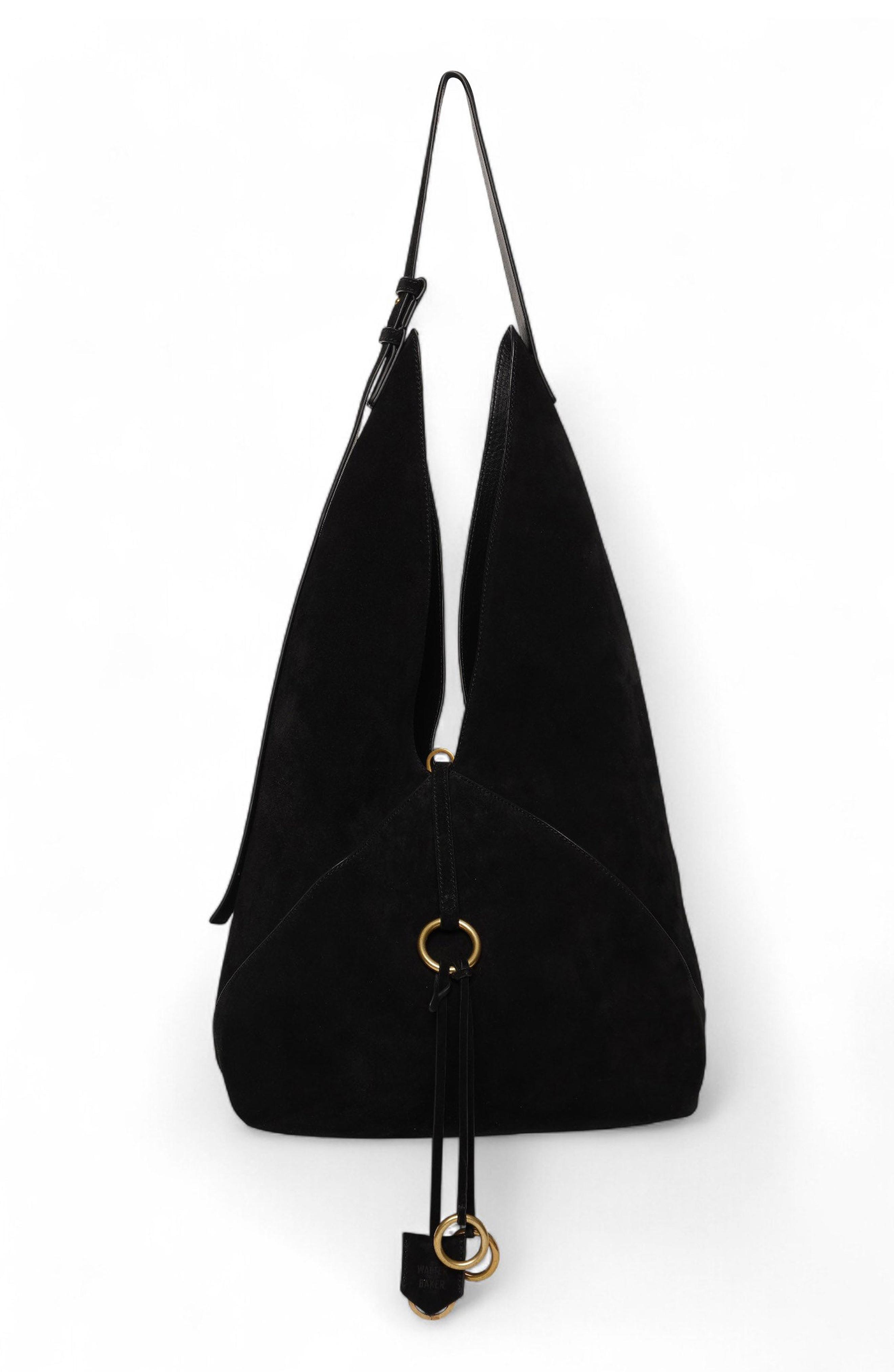 Walter Baker Reese Hobo Handbag, Main, color, Black Suede