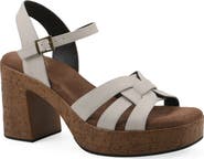 White Mountain Footwear Barista Platform Sandal