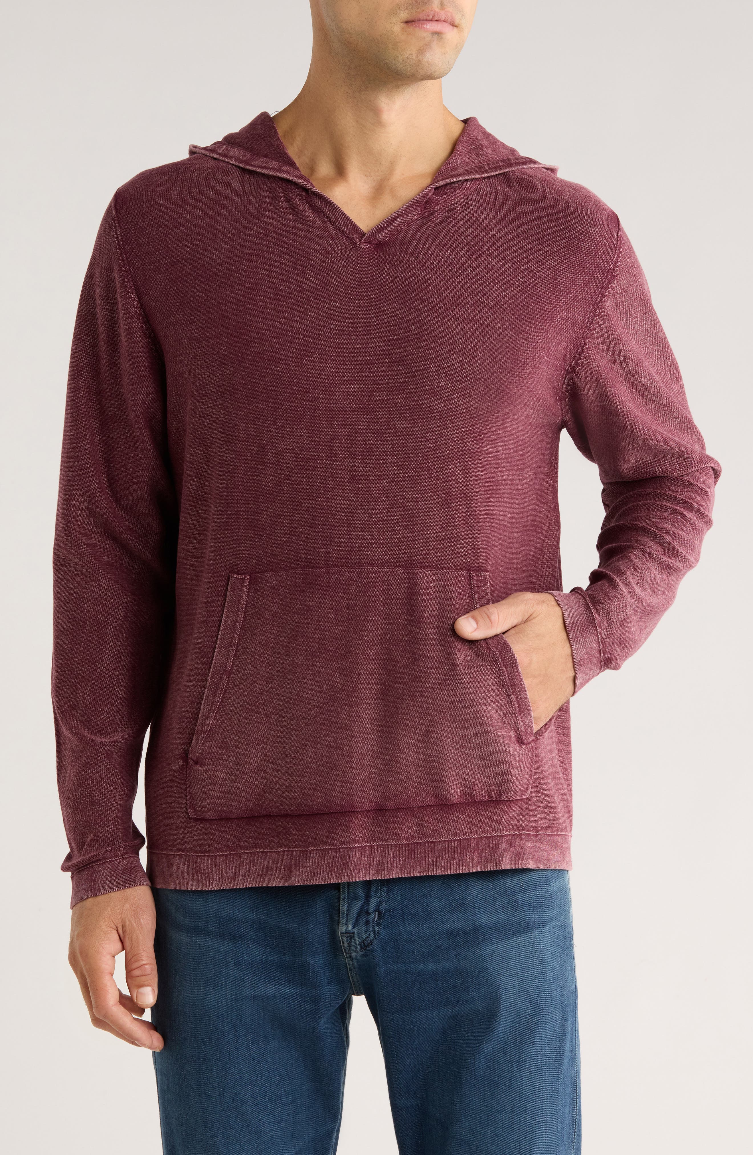 Stonewashed Cotton Hooded Sweater - image 3