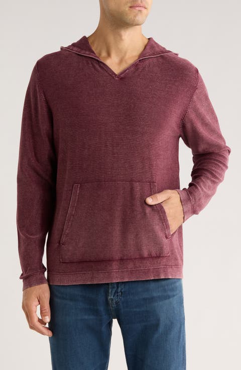 Stonewashed Cotton Hooded Sweater