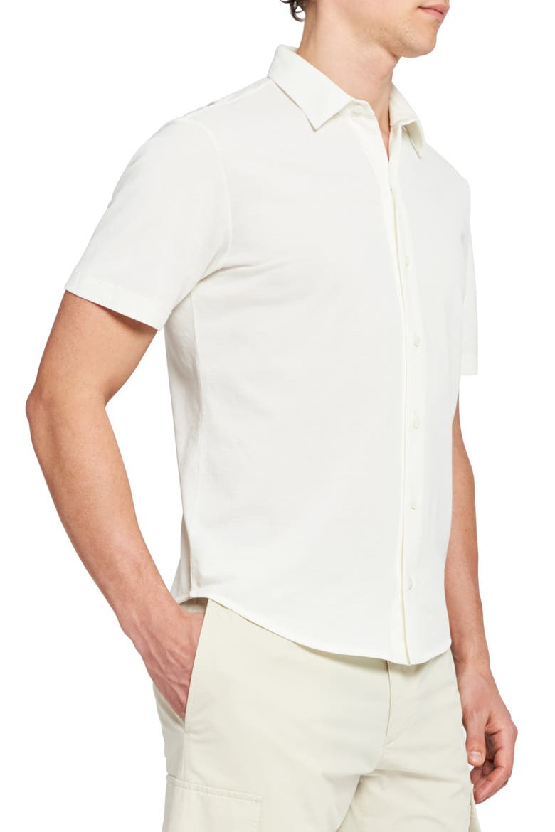 Fairway Short Sleeve Button-Up Shirt, Alternate, color, IVORY