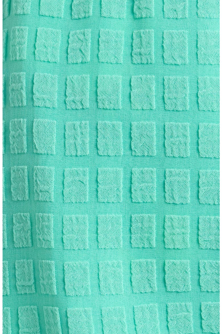 The Soft Lagoons 5.5-Inch Grid Textured Swim Trunks, Alternate, color, TEAL SOLID