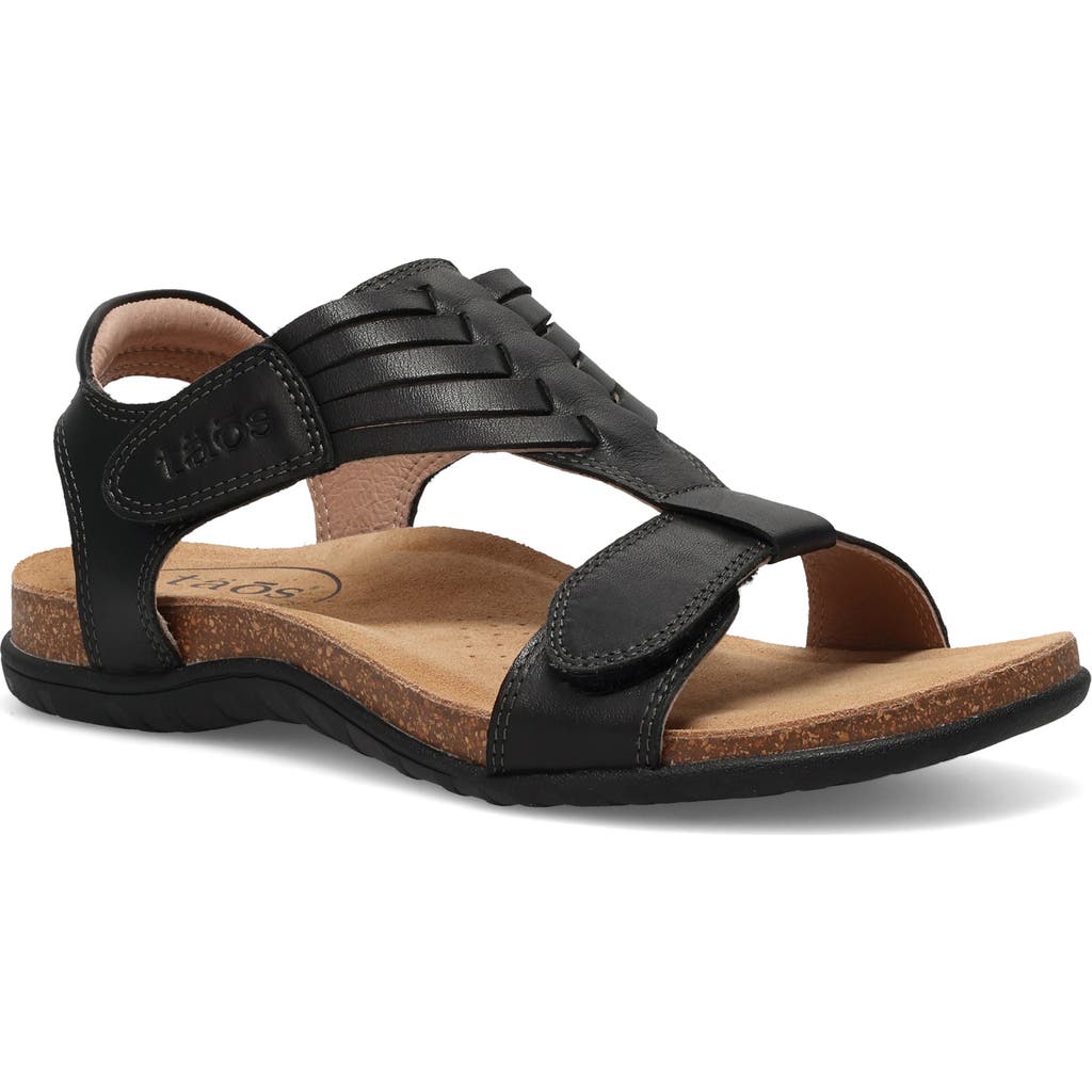 Taos Wonderful Ankle Strap Sandal In Black